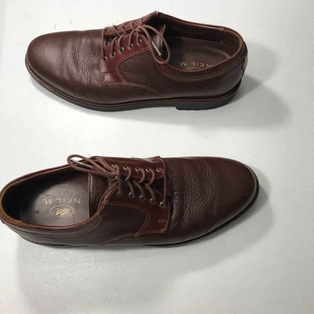 Neil M Men's Brown Leather Shoes Size 10.5 SB-2